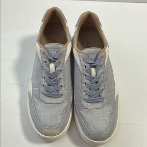 Vionic Rachelle Light Blue Canvas Lace-Up Sneakers for Women